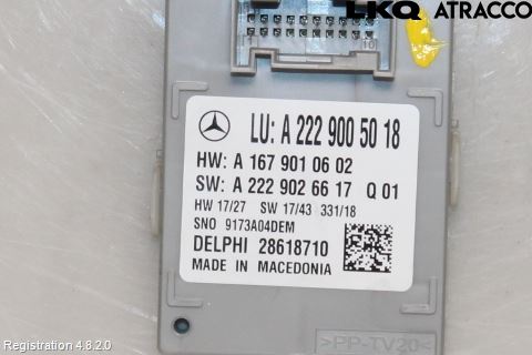 Mercedes-Benz MB AMG GT (C190/R190) 14-22 Styrenhet Övrigt