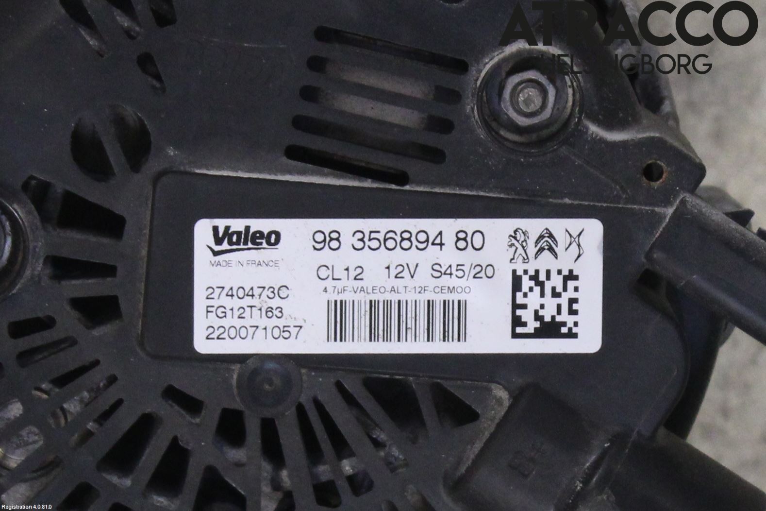 Peugeot 208/E-208 20- Generator