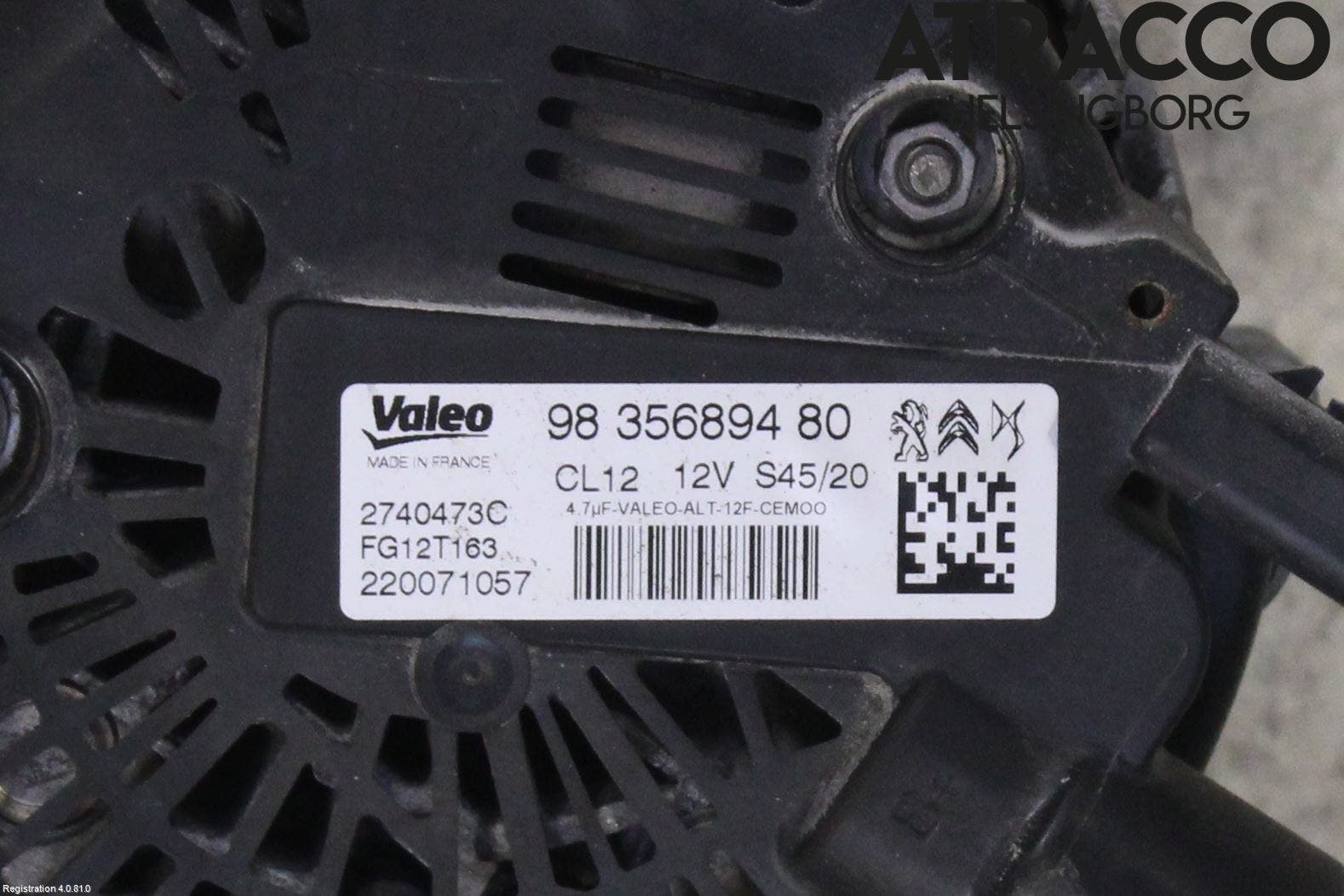 Peugeot 208/E-208 20- Generator