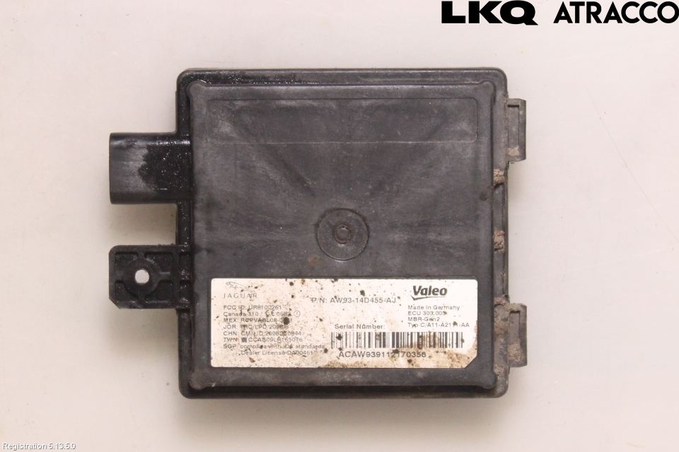Jaguar XJ X351        10- Sensor Aktivt Kollisionsskydd