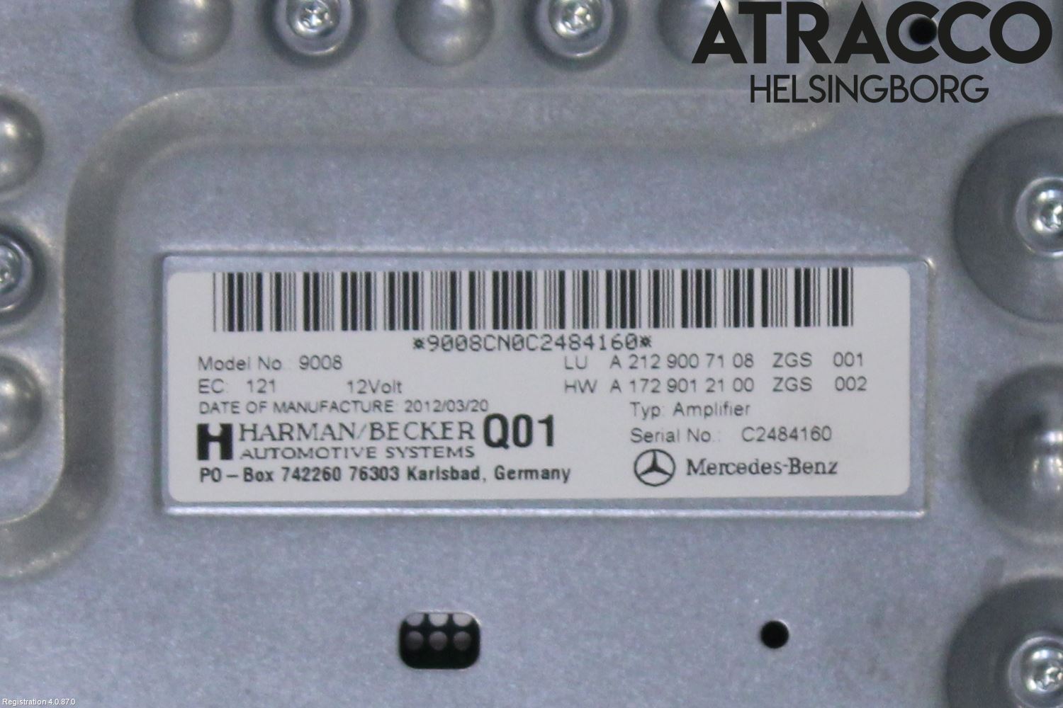 Mercedes-Benz MB CLS (C218/X218) 11-17 Radio-Stereo Förstärkare