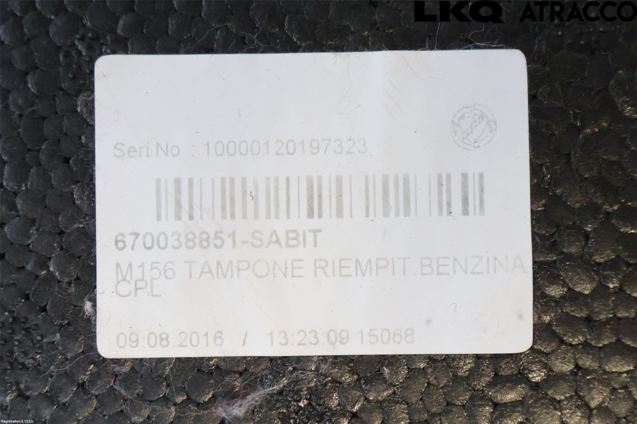 Maserati QUATTROPORTE Inrbagagerumklädsel-Golv