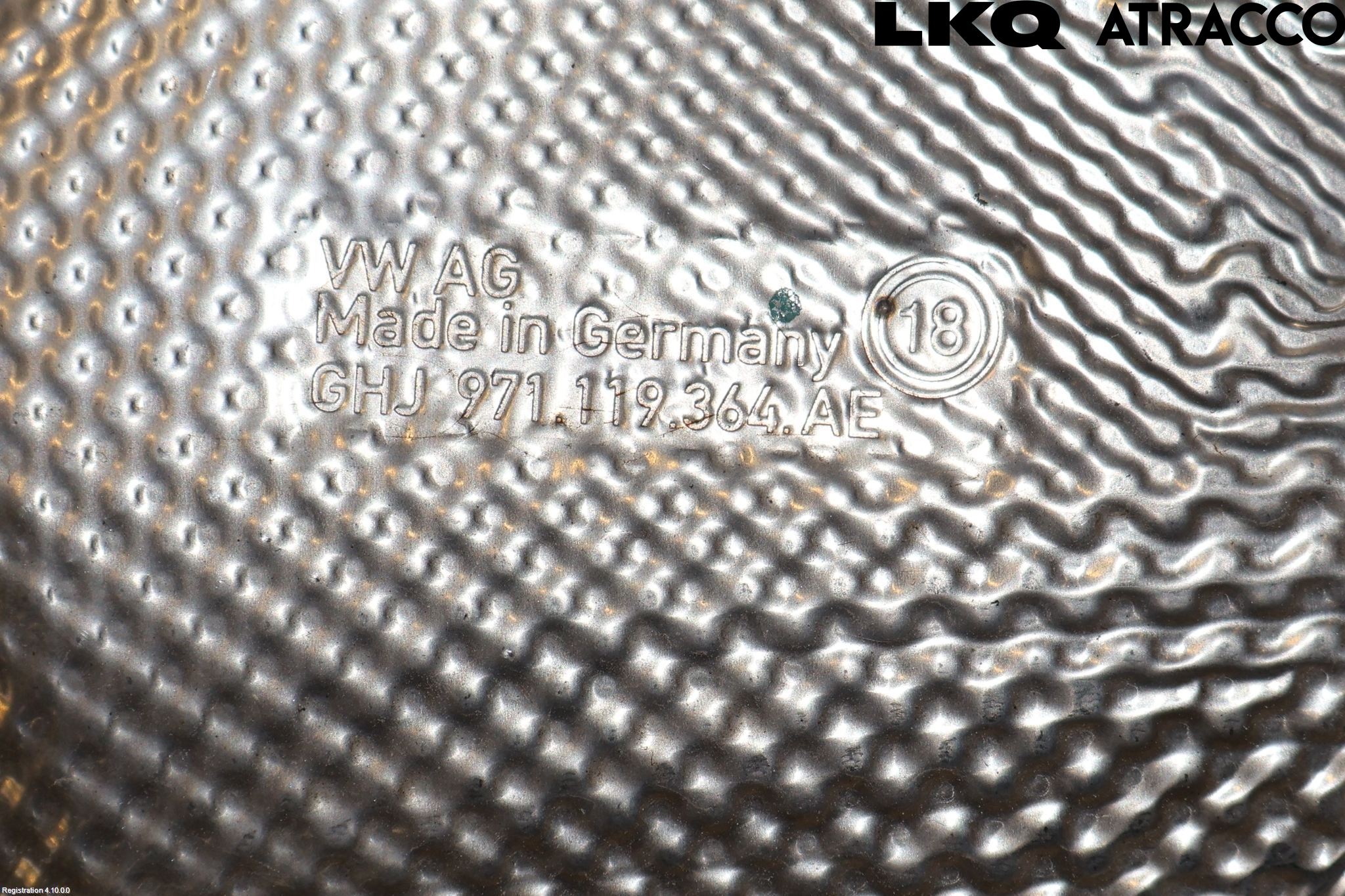 Porsche PANAMERA 09- Avgas Förvärmningsplåt