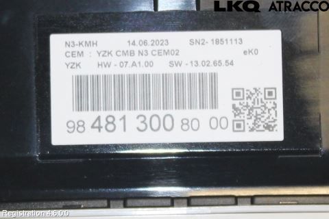 Peugeot EXPERT/E-EXPERT 17- Instrument Komb