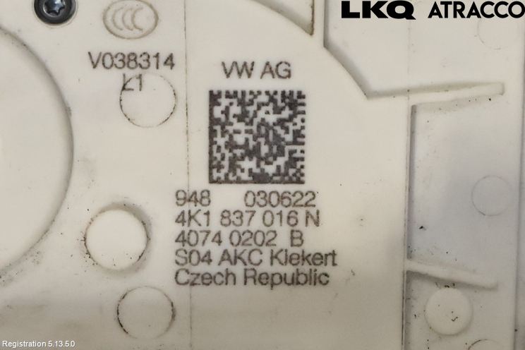 Volkswagen VW ID.4 21- Låskista-Dörrlås