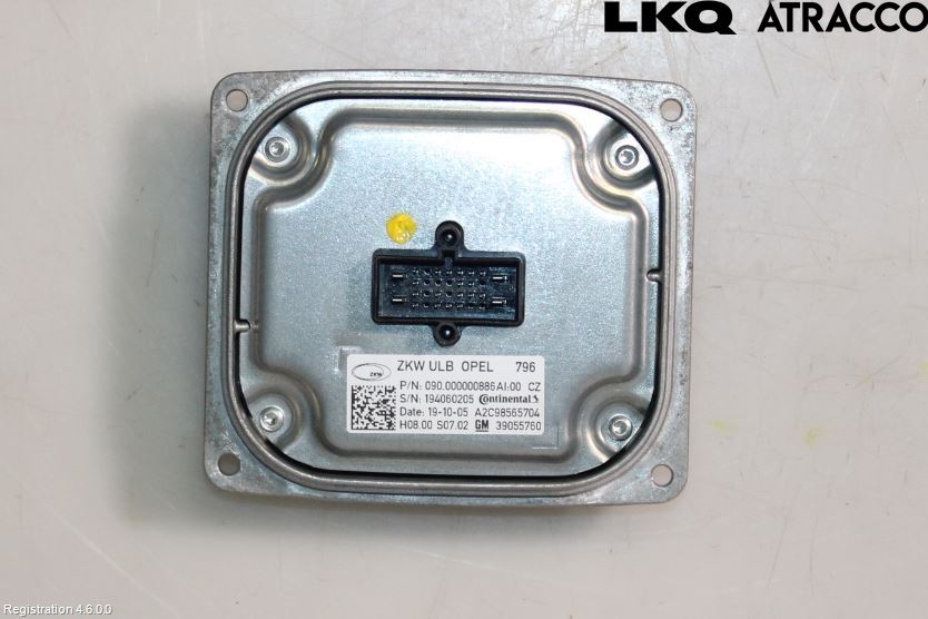 Opel ASTRA K 16-22 Styrenhet Strålkastare