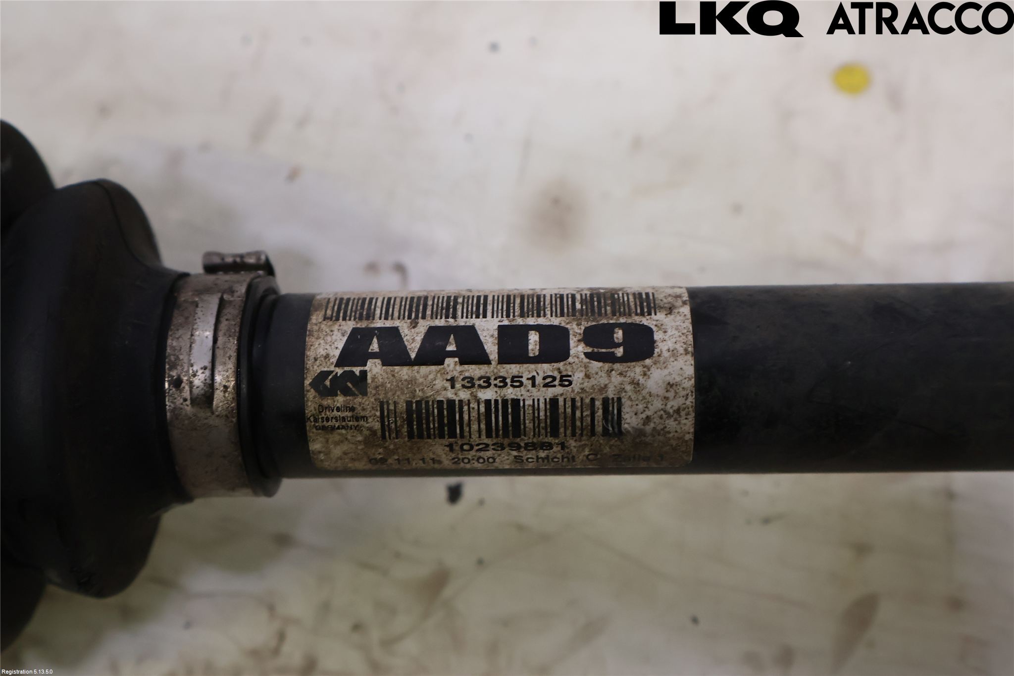 Opel ZAFIRA C 12-19 Drivaxel Fram Höger