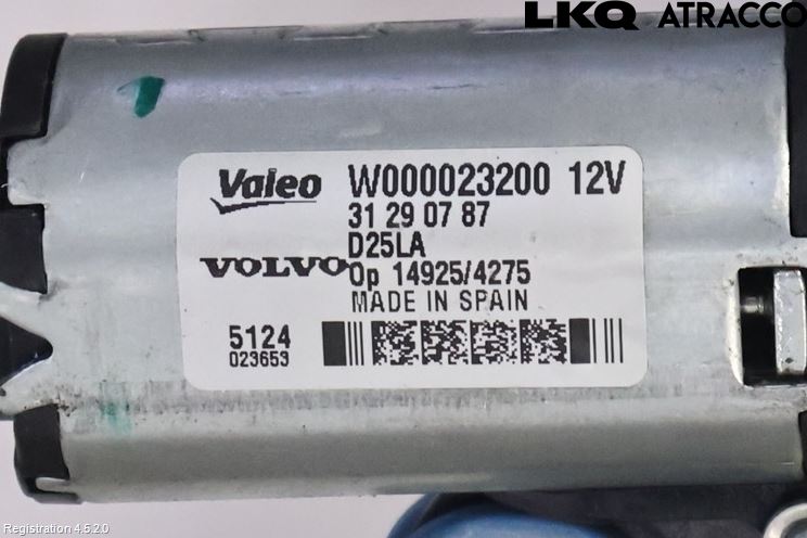 Volvo XC70 14-16 Torkarmotor Baklucka