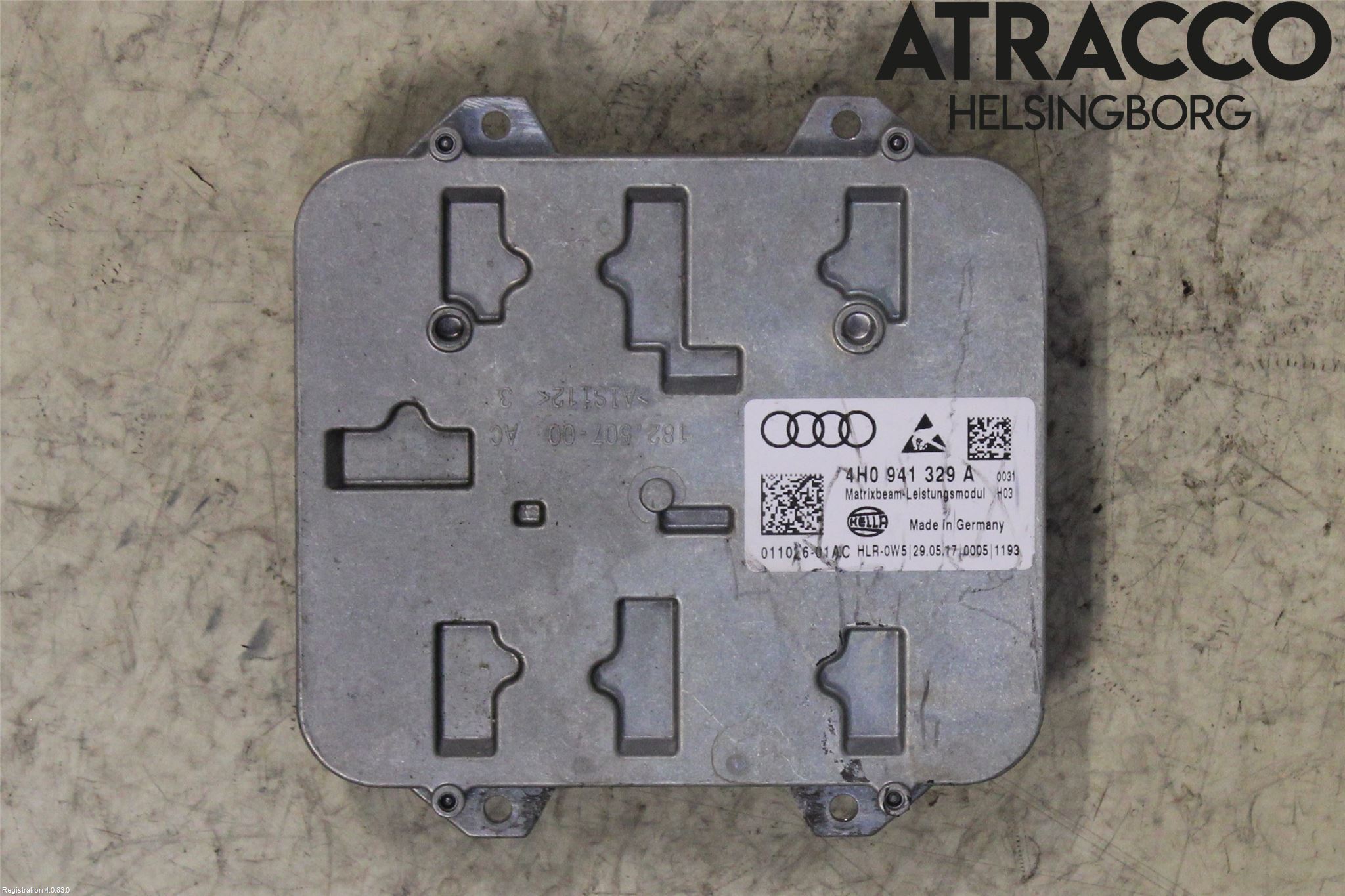 Audi A8/S8 4H 10-17 Styrenhet Strålkastare