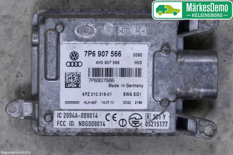 Volkswagen VW TOUAREG 7P 11-18 Sensor Aktivt Kollisionsskydd