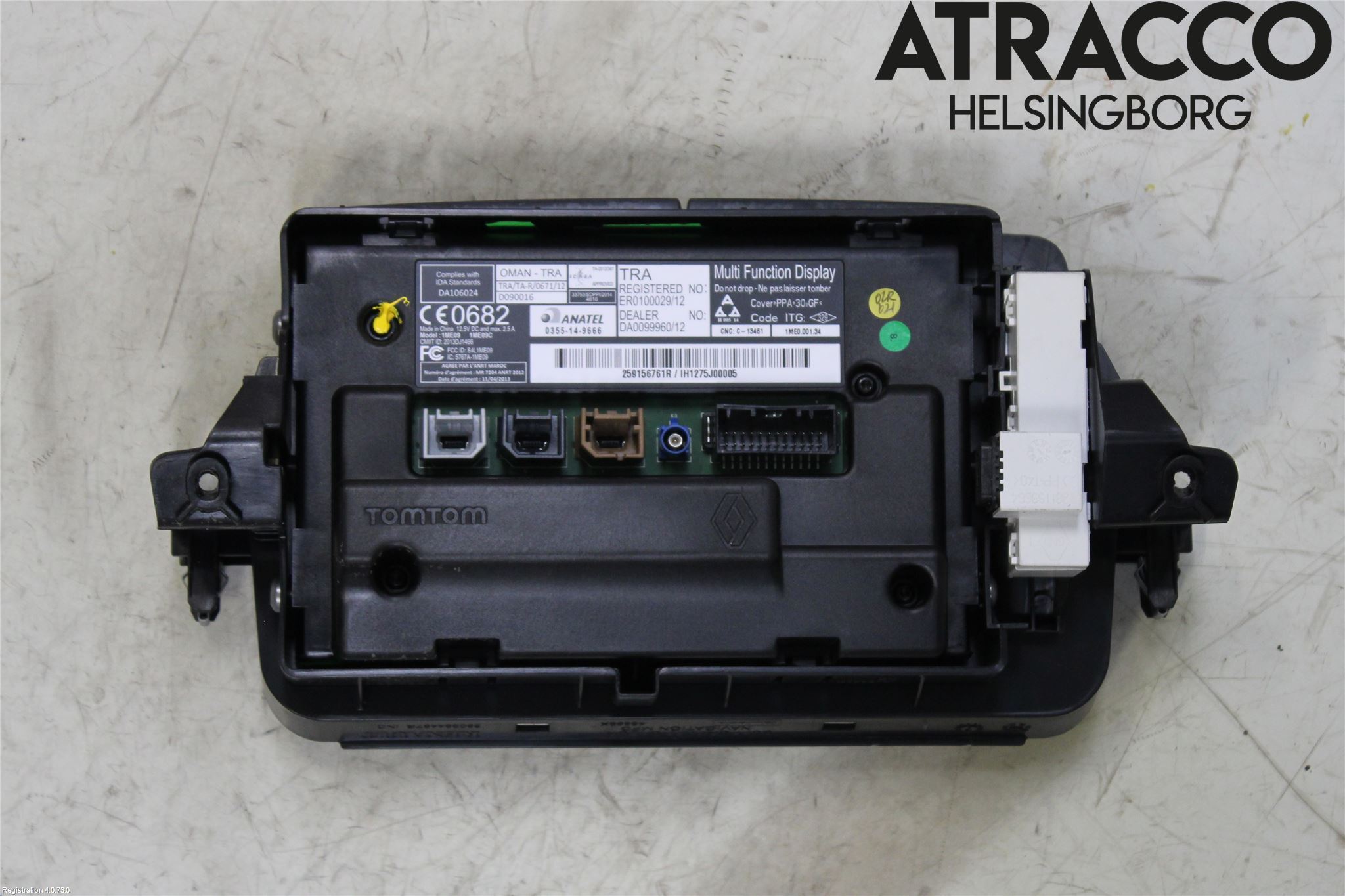 Renault MEGANE III 09-15 Multifunktionsdisplay