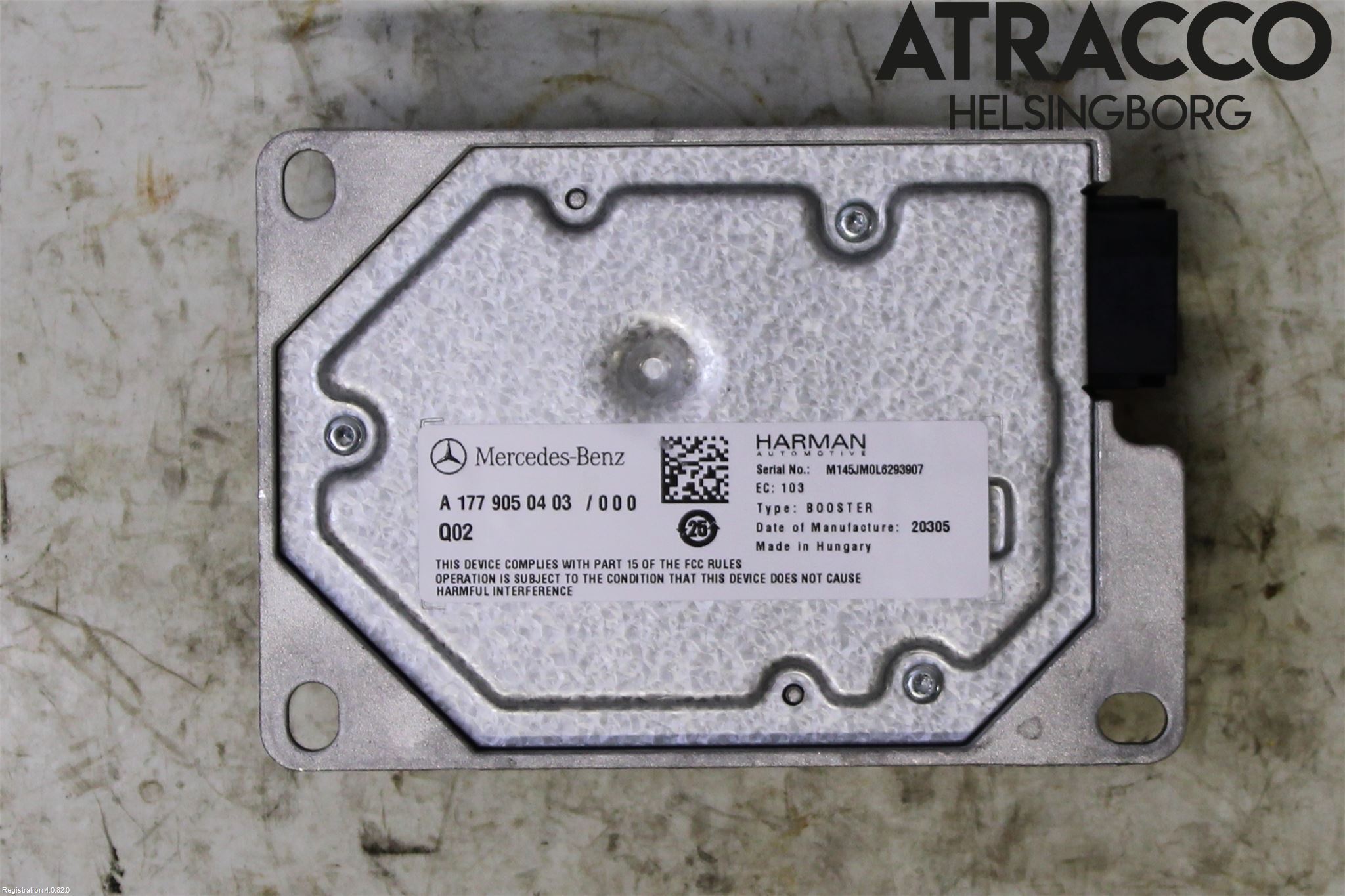 Mercedes-Benz MB CLA-KLASS (C118/X118) 19- Radio-Stereo Förstärkare