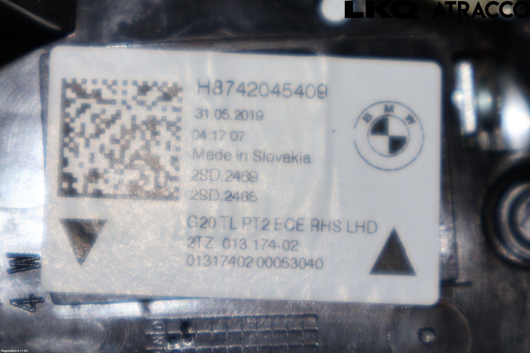 BMW 3 G20/G21/G80/G81 19- Bakljus Lucka Hö
