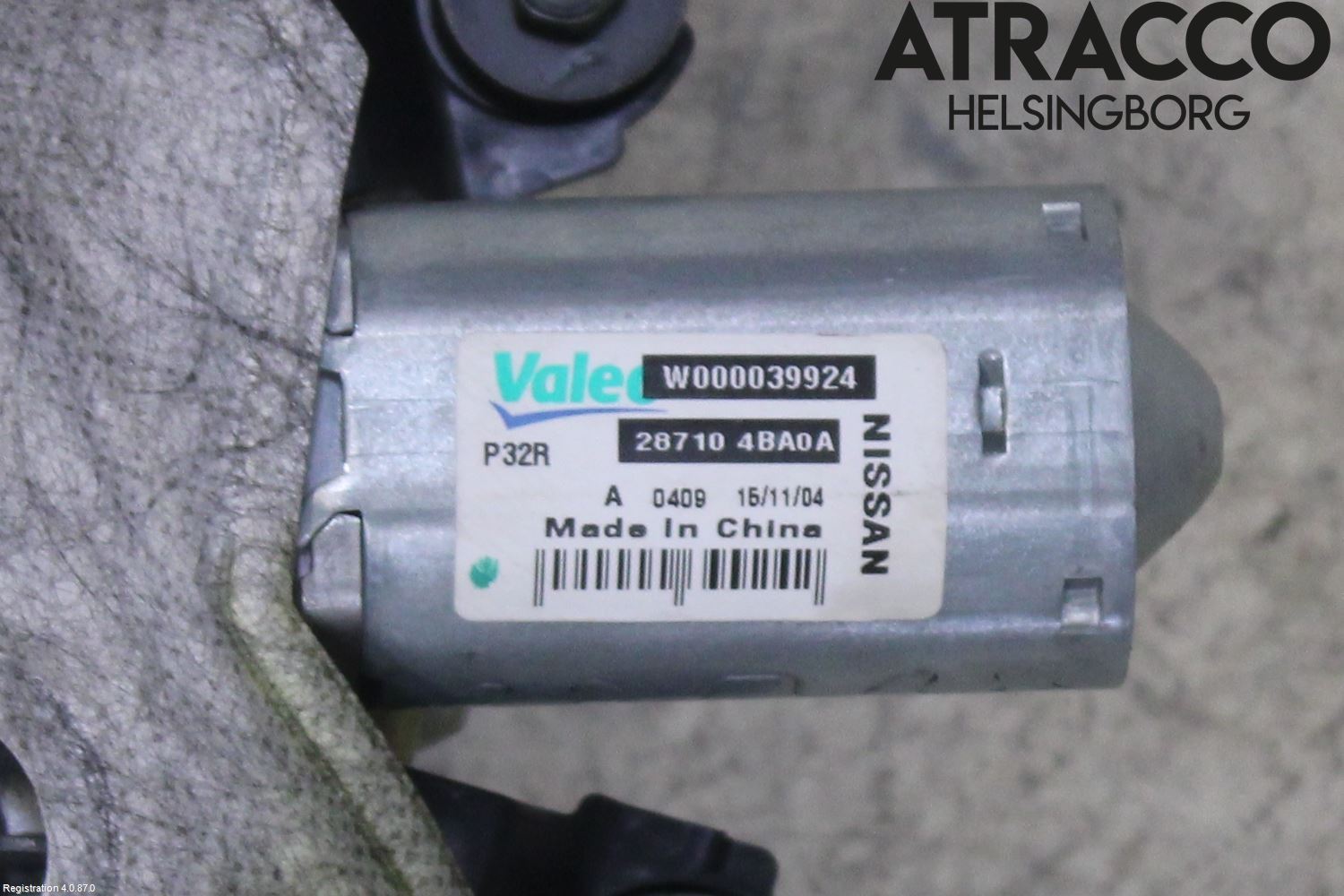 Nissan X-TRAIL 14-21 Torkarmotor Baklucka