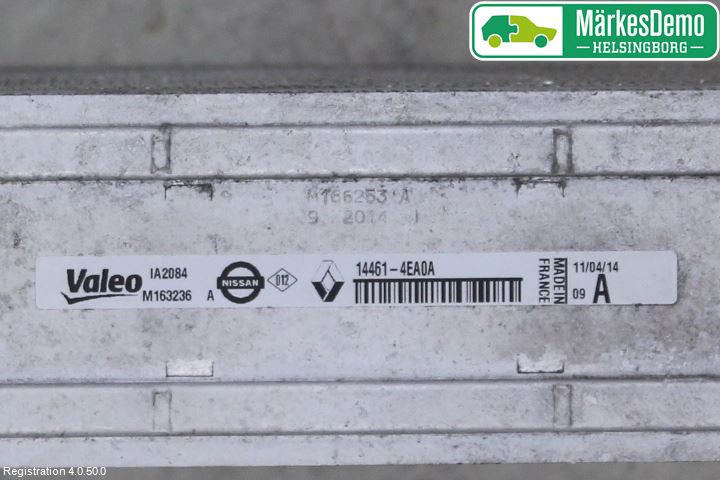 Nissan QASHQAI 14-17 Laddluft-Intercooler Kyl