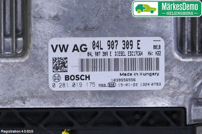 Volkswagen VW GOLF SPORTSVAN 15-20 Styrenhet Inspump Diesel