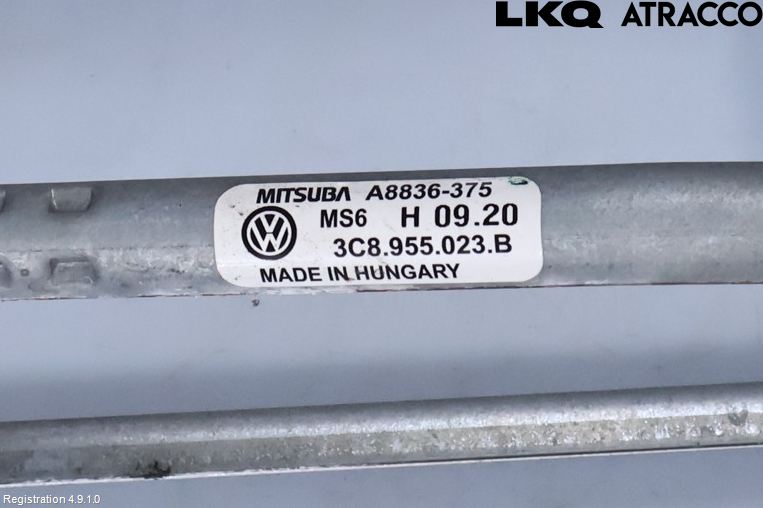 Volkswagen VW PASSAT CC 08-16 Torkarmekanism Vindruta
