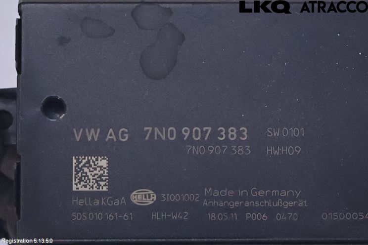 Volkswagen VW PASSAT 11-14 Styrenhet Dragkrok