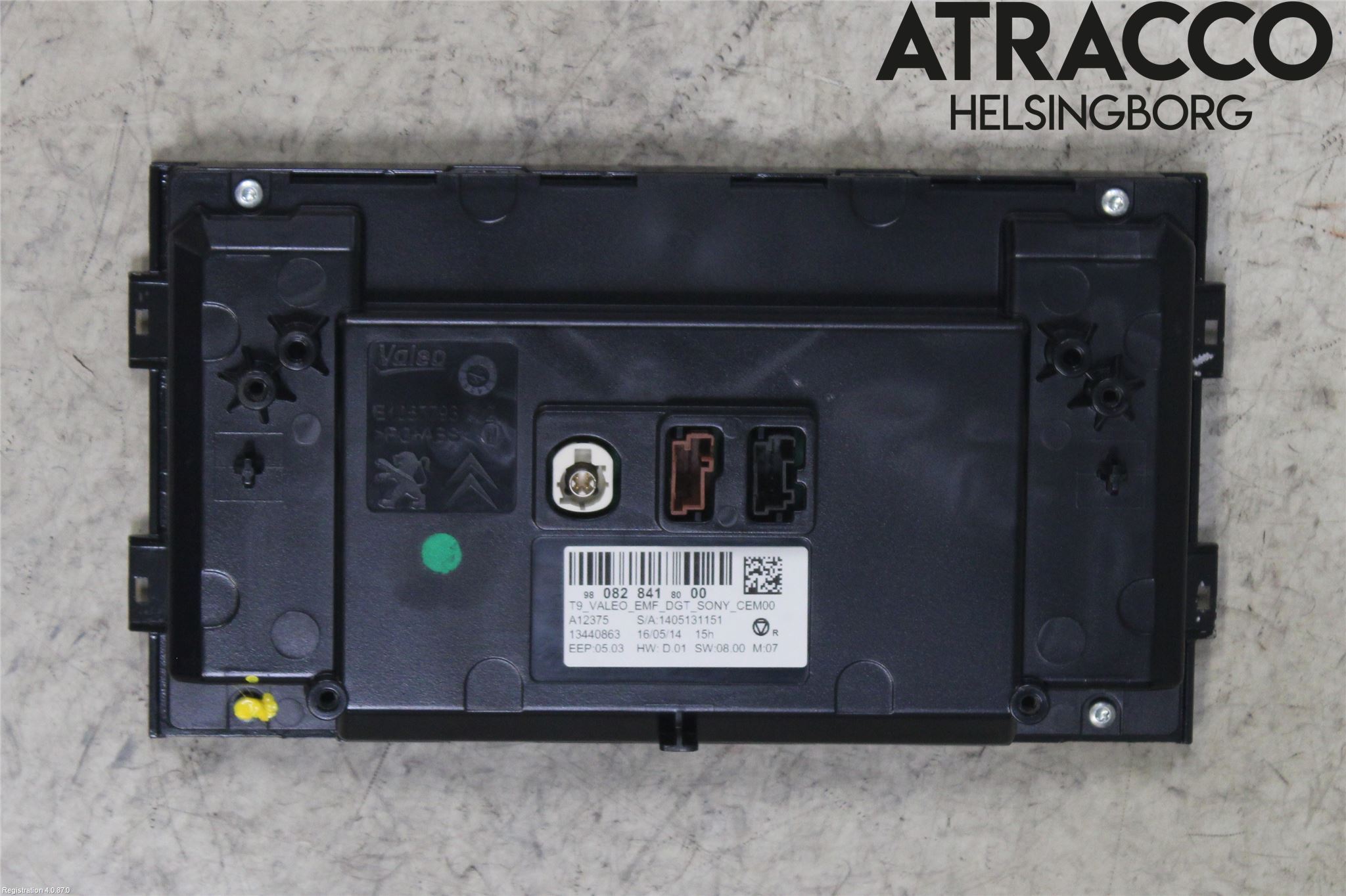 Peugeot 308 14-21 Multifunktionsdisplay