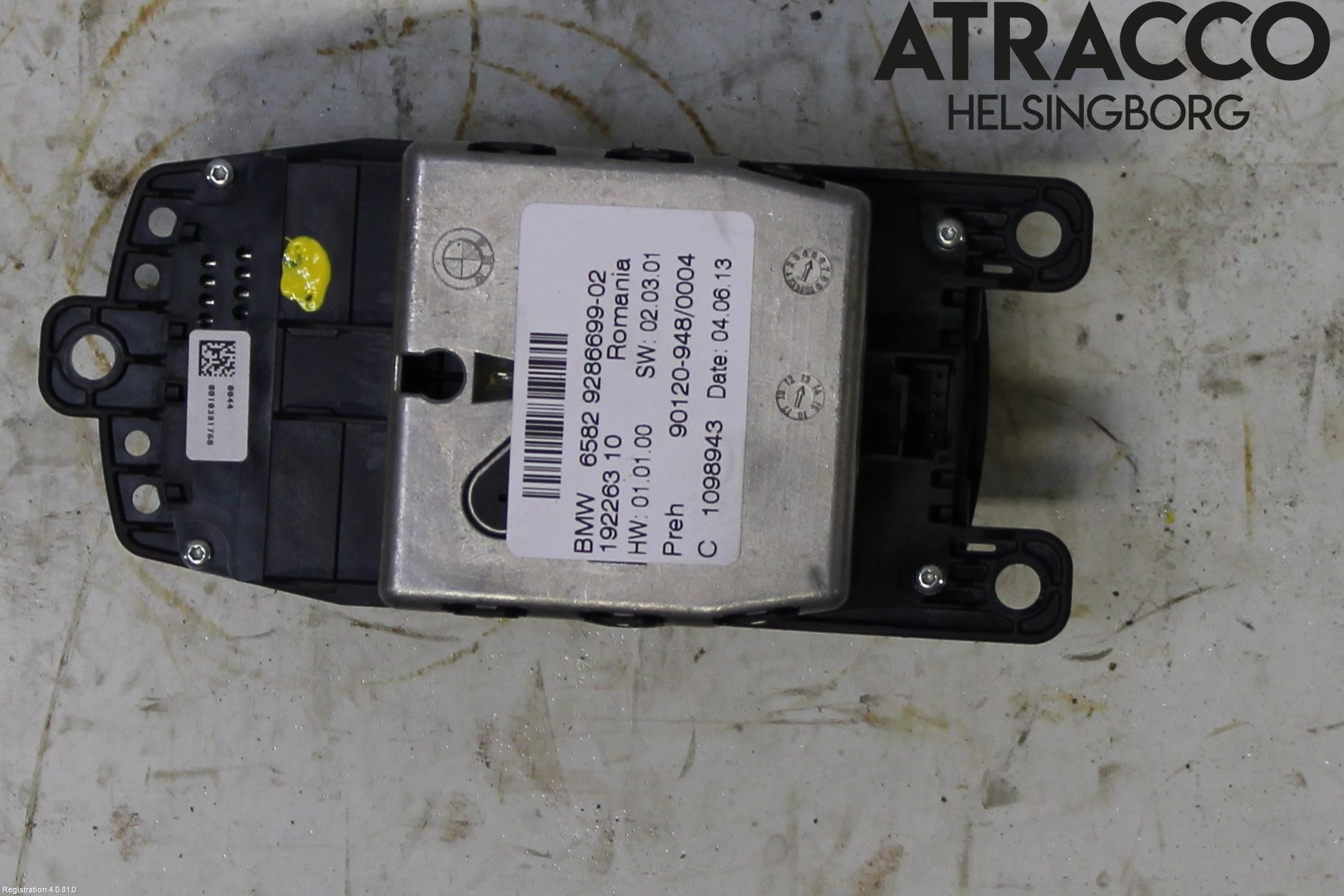 BMW 5 F10/F11/F18 09-17 Strömställare Färddator