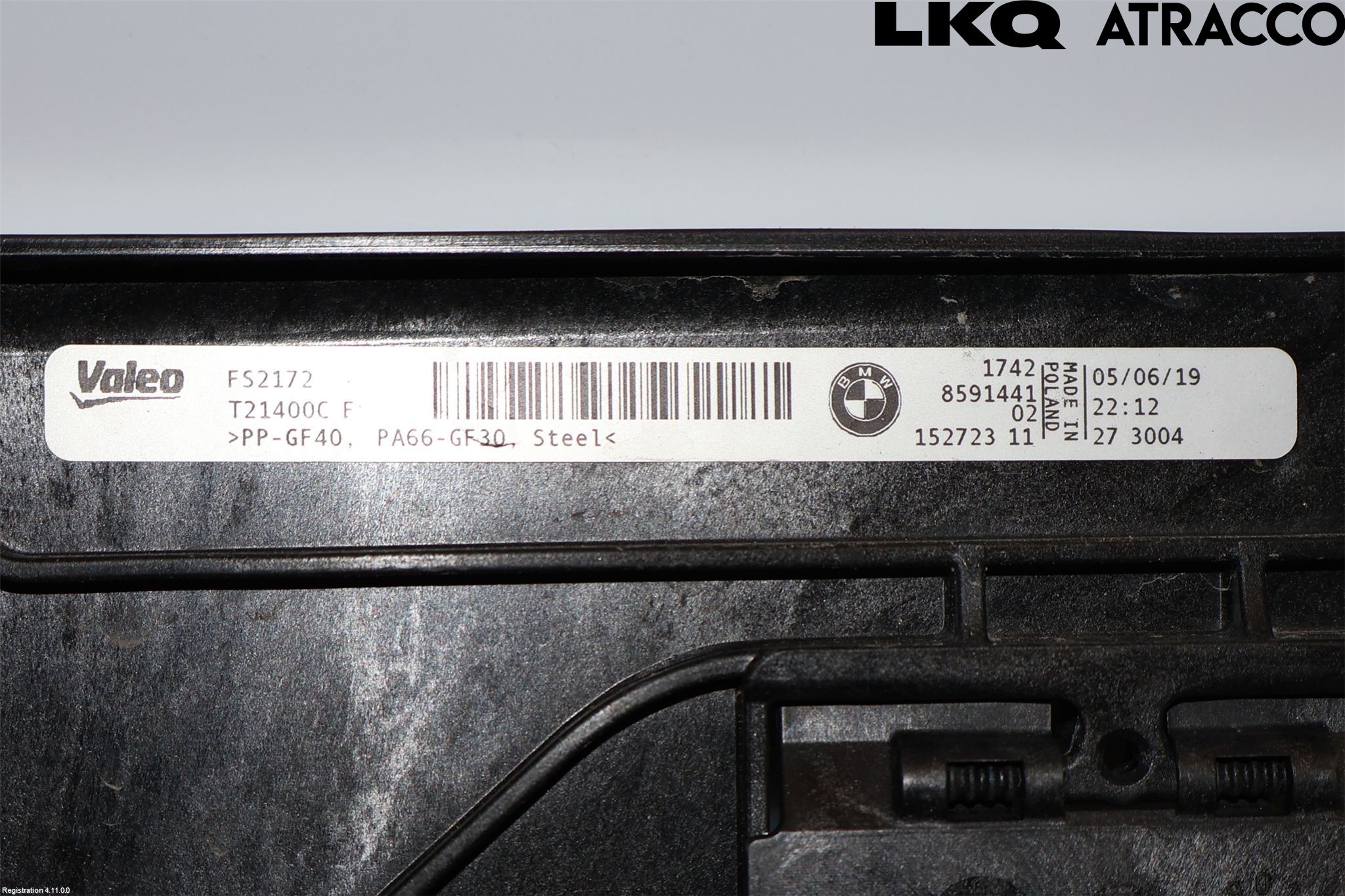 BMW 3 G20/G21/G80/G81 19- Kylfläkt El