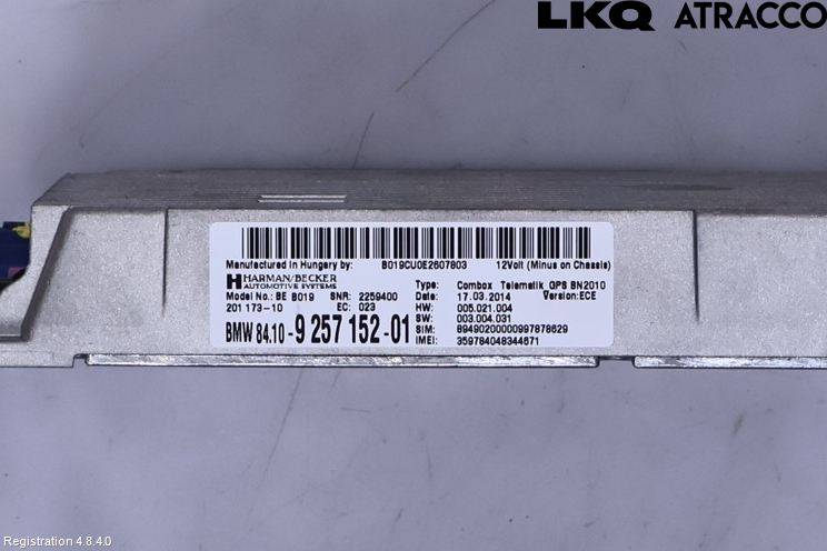 BMW 3 GT F34 13-19 Radio-Stereo Förstärkare