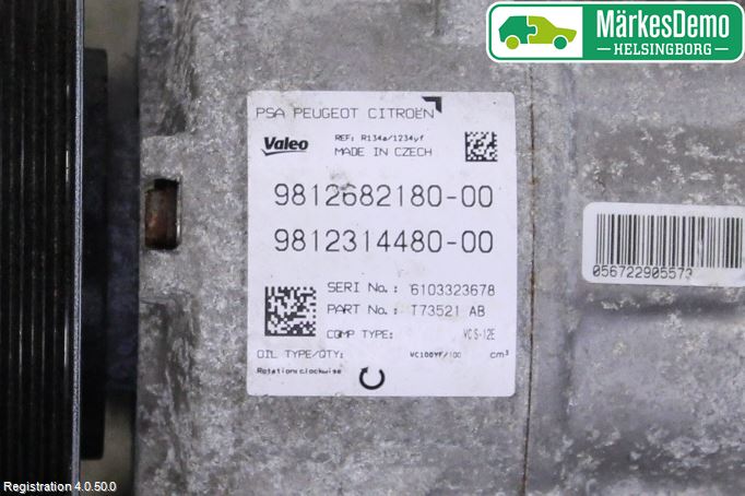 Peugeot 3008 17-24 Ac Kompressor