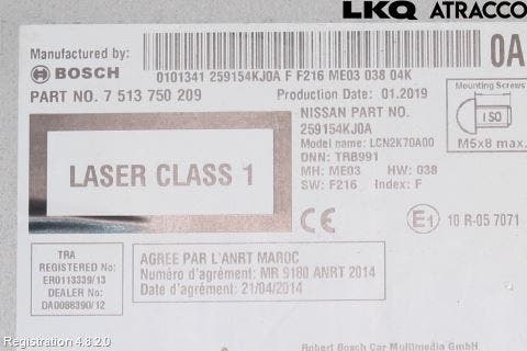 Nissan NAVARA, TREK-1 17-21 Cd Radio - Multimediapanel