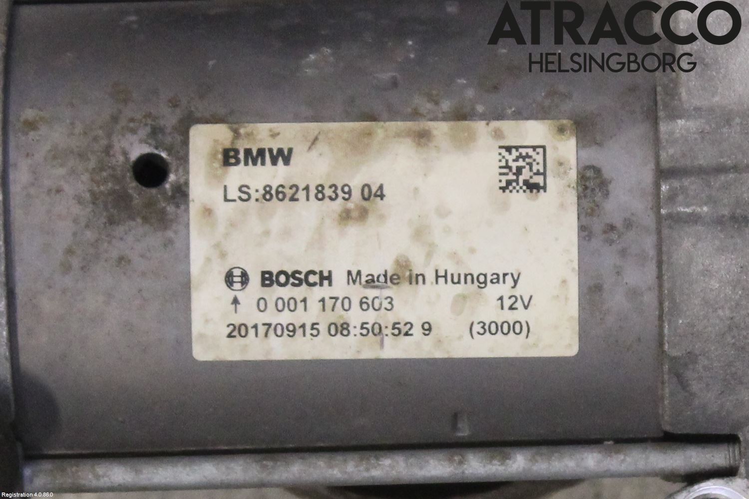 BMW 3 F30/F31/F80 12-19 Startmotor