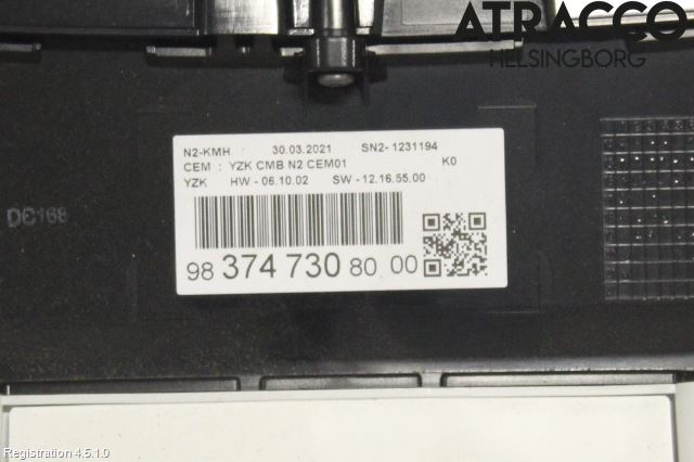 Peugeot EXPERT/E-EXPERT 17- Instrument Komb