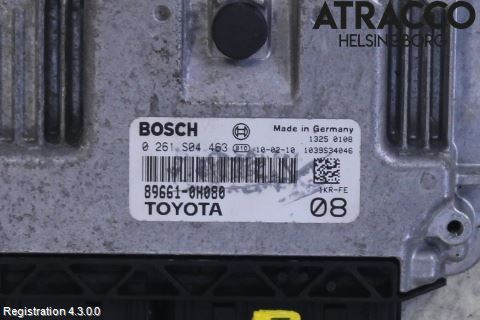 Toyota AYGO 06-14 Styrenhet Insprut Bensin