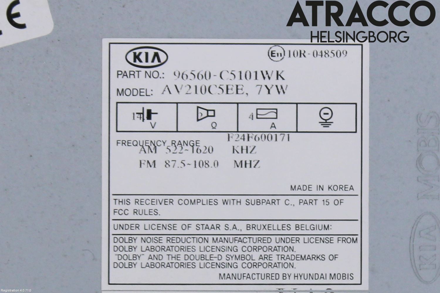Kia SORENTO 15-20 Cd Radio - Multimediapanel