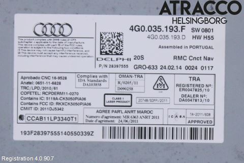 Audi A6/S6 4G 11-18 Cd Radio - Multimediapanel
