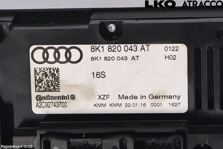 Audi A5 07-16 Ac Styrenhet Ac Manöveren