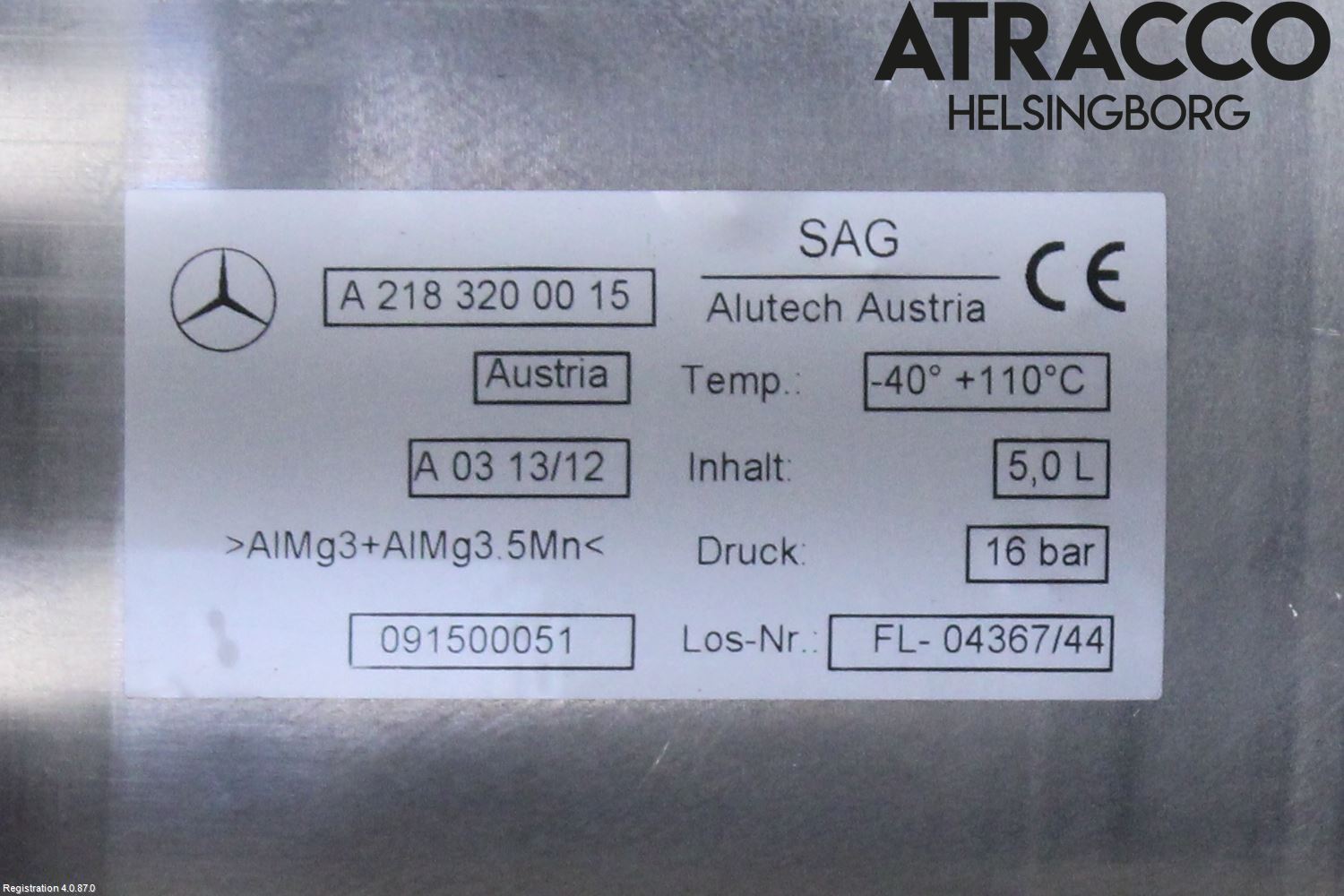 Mercedes-Benz MB CLS (C218/X218) 11-17 Kompressor Stöt-Fjädring