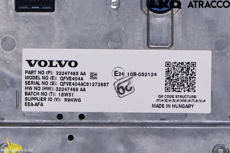 Volvo V60 CROSS COUNTRY 19- Multifunktionsdisplay