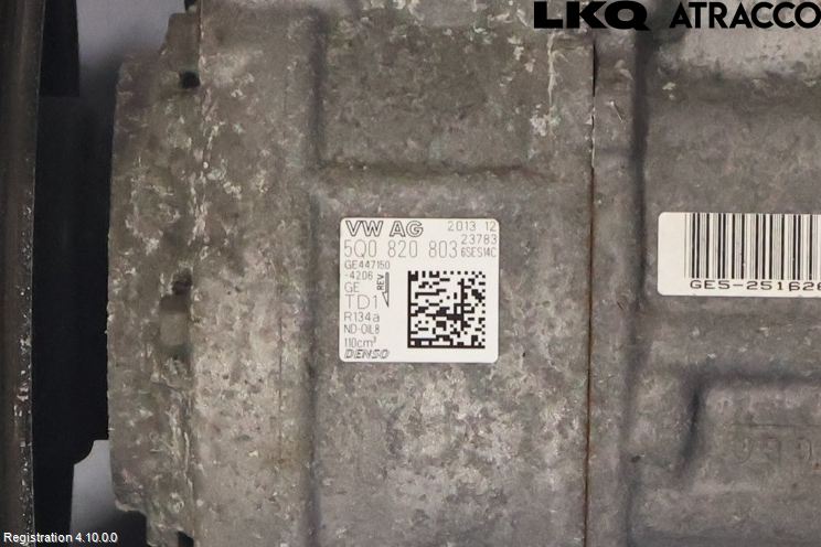 Volkswagen VW GOLF / E-GOLF VII 13-20 Ac Kompressor