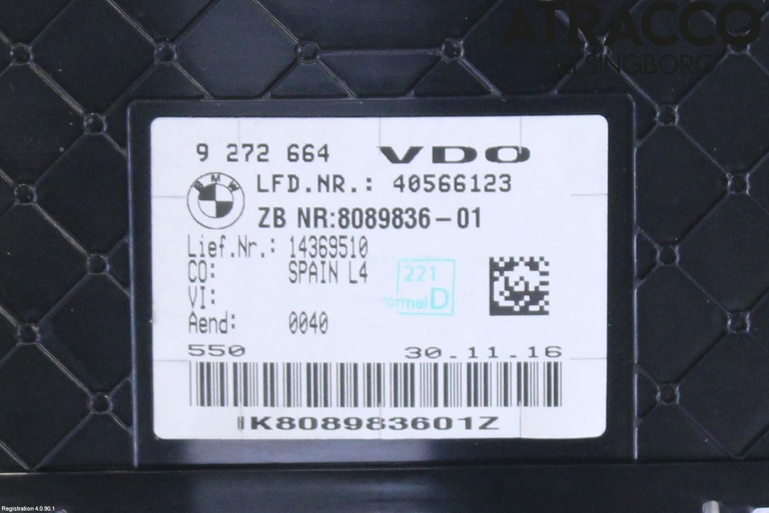 BMW 3 F30/F31/F80 12-19 Instrument Komb
