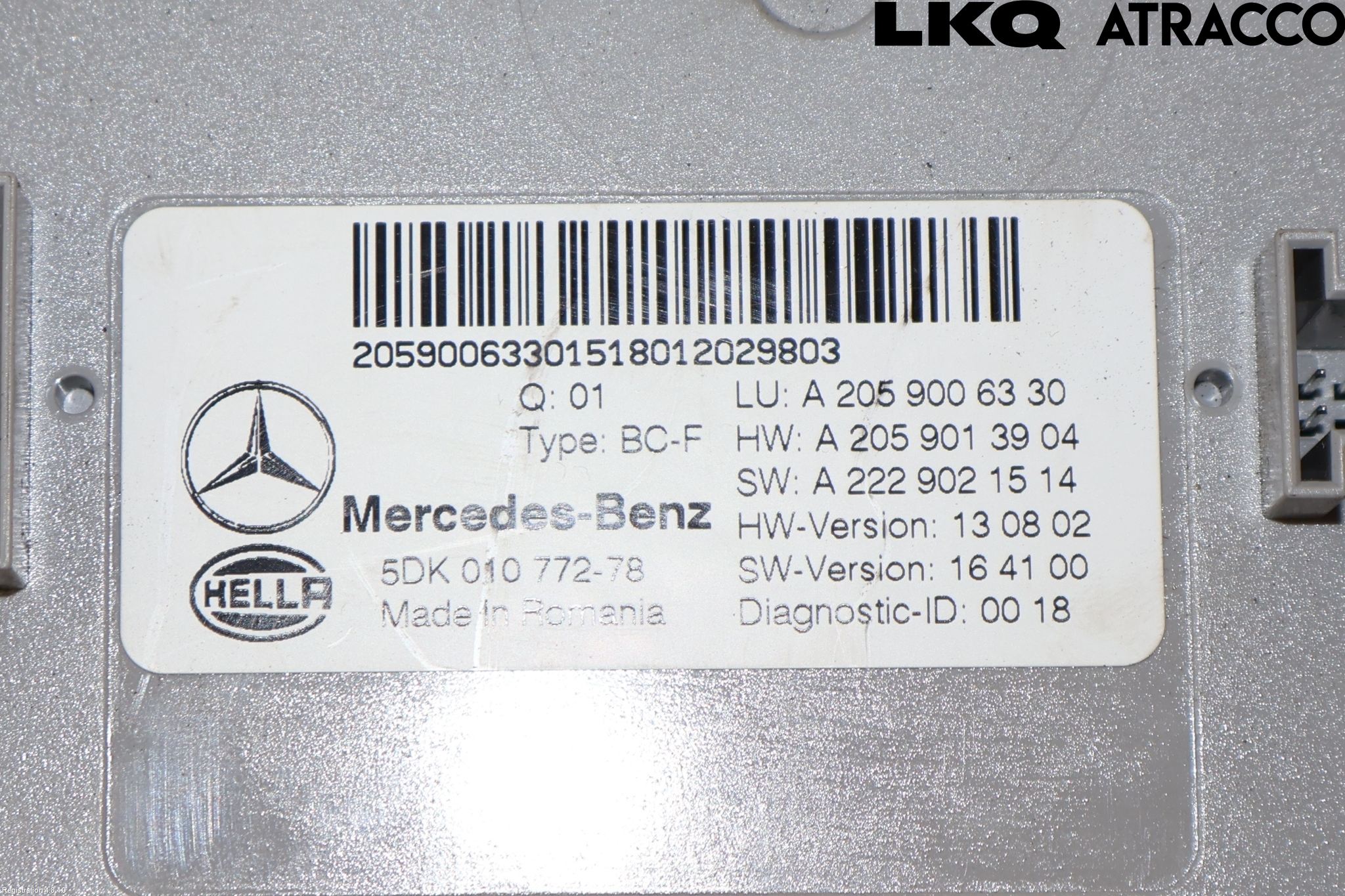 Mercedes-Benz MB GLC-KLASS (X253/C253) 15-22 Styrenhet Övrigt