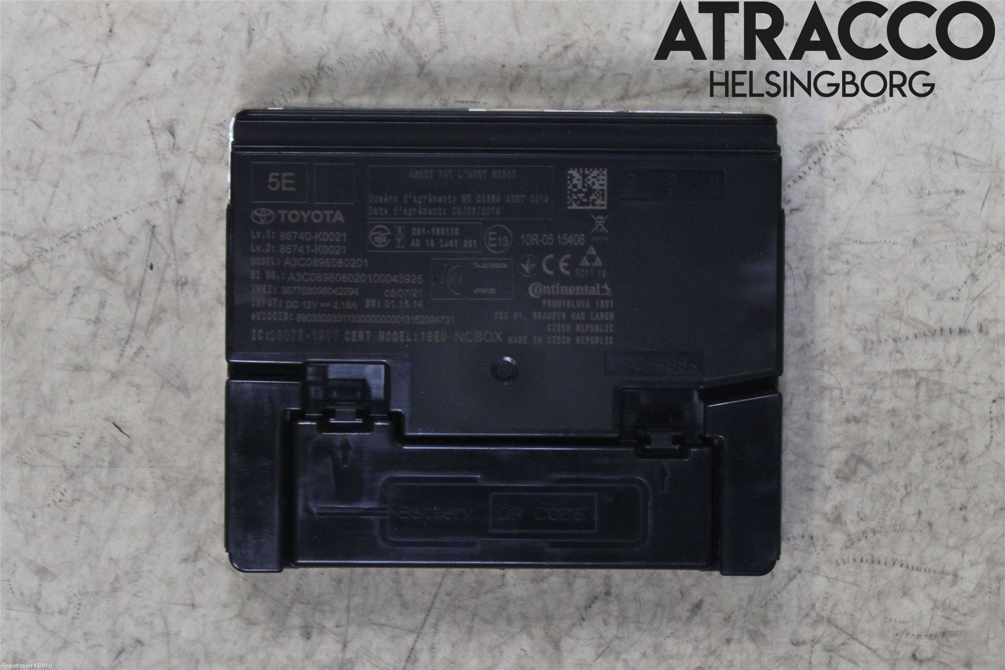 Toyota YARIS XP21 20- Styrenhet Tal