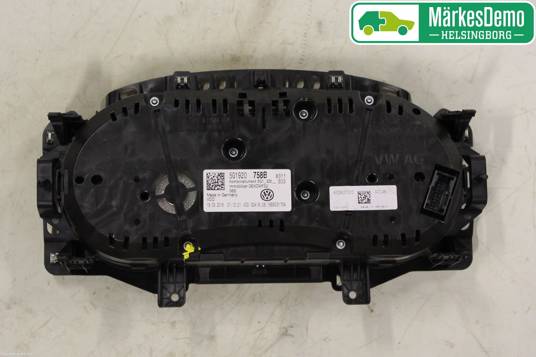 Volkswagen VW GOLF / E-GOLF VII 13-20 Instrument Komb