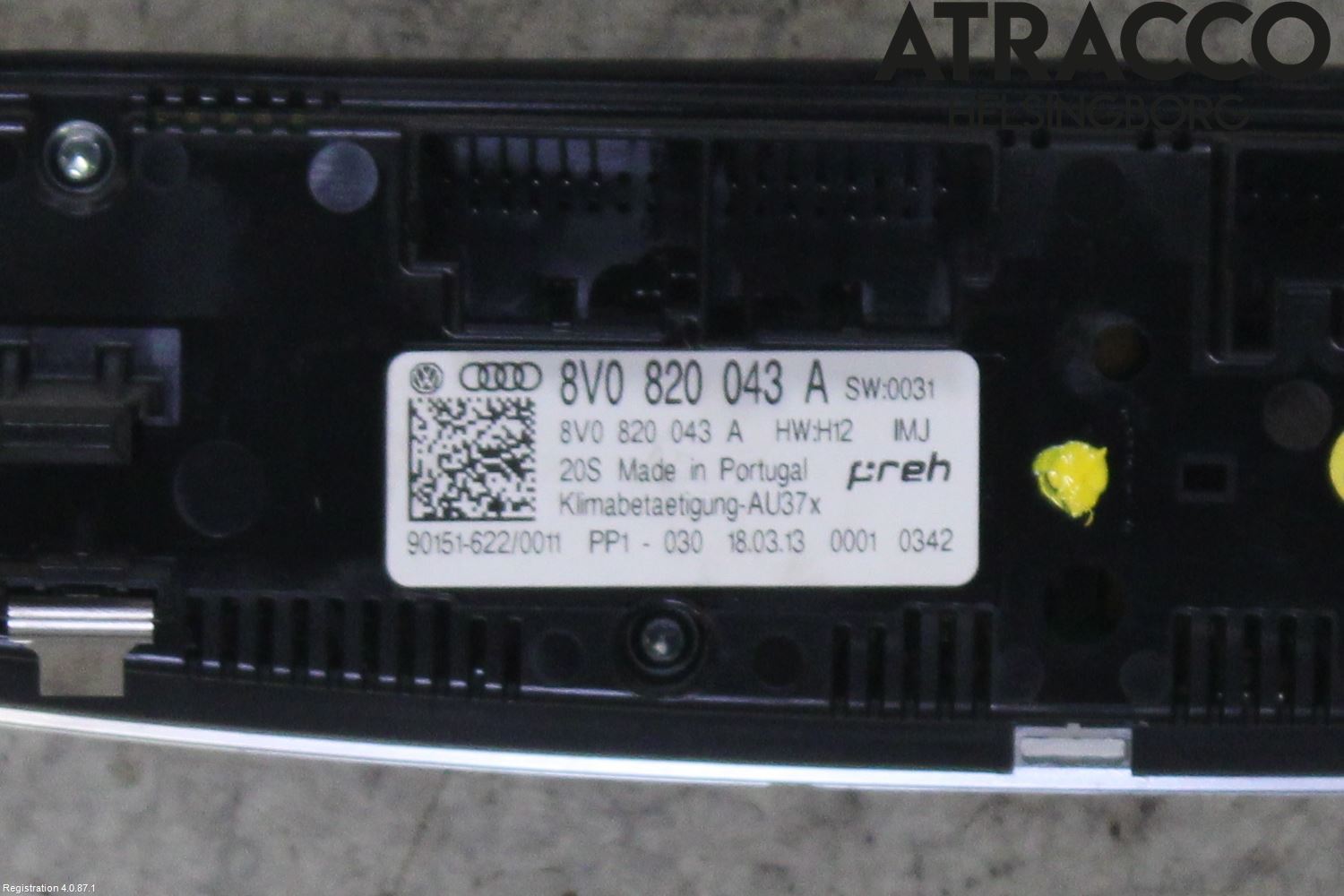 Audi A3/S3 8V 13-20 Ac Styrenhet Ac Manöveren