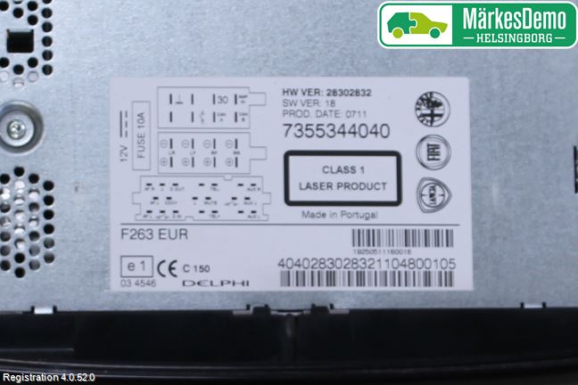 Fiat DOBLO CARGO Cd Radio - Multimediapanel