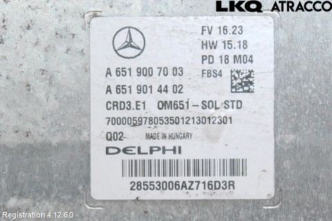 Mercedes-Benz MB GLA-KLASS (X156) 13-20 Styrenhet Insprut Bensin