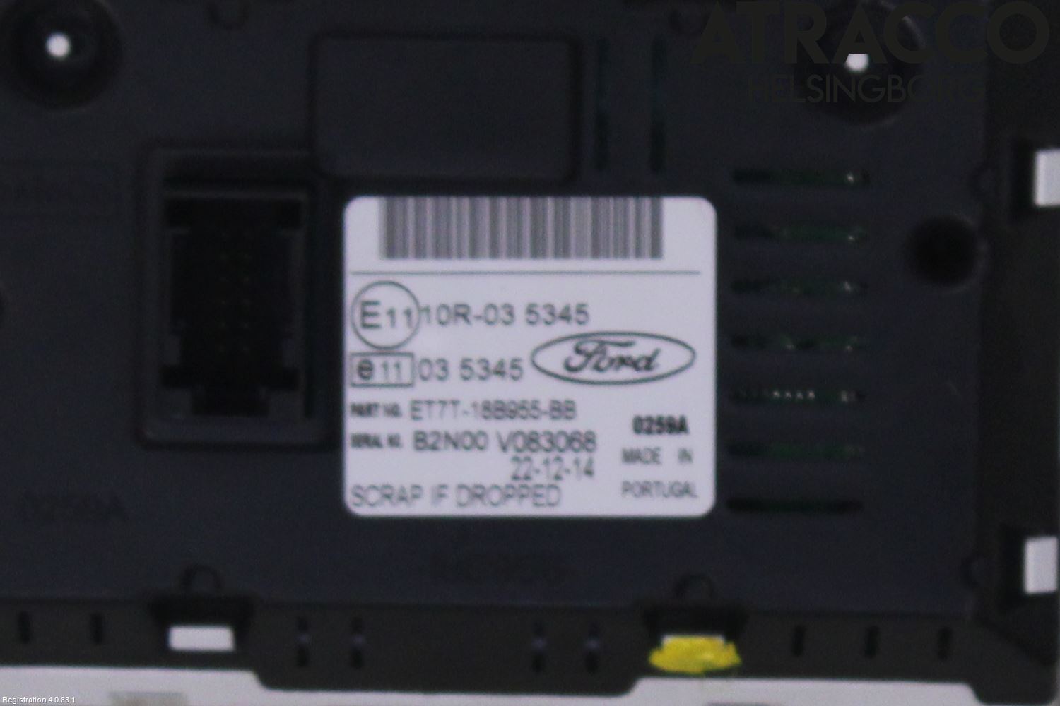 Ford FIESTA 13-17 Multifunktionsdisplay