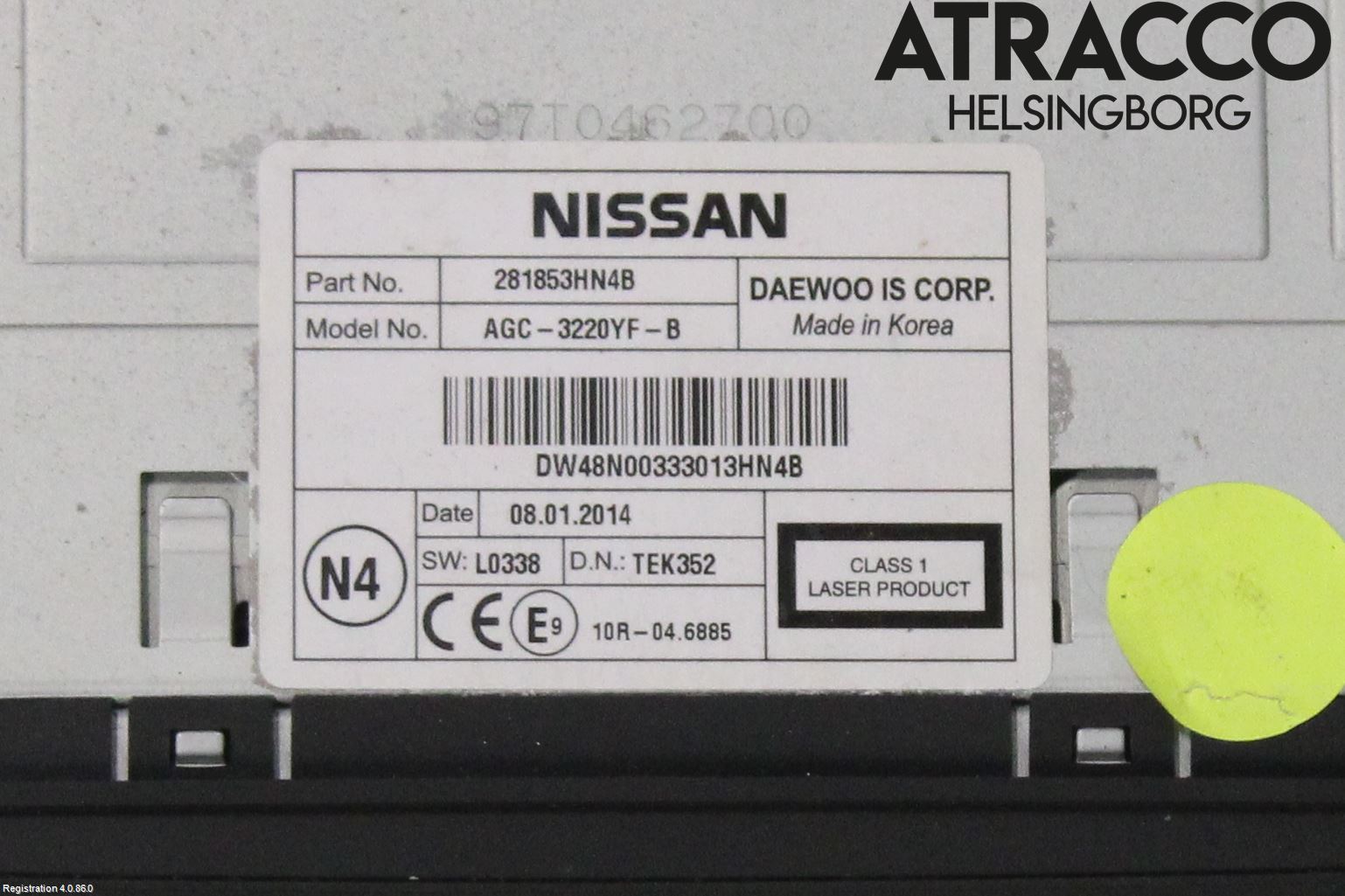 Nissan MICRA 11-16 Cd Radio - Multimediapanel