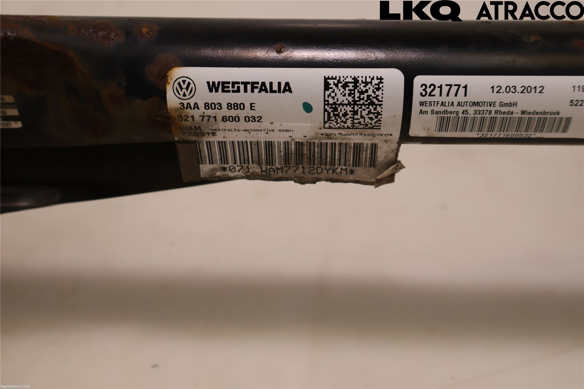 Volkswagen VW PASSAT 11-14 Dragkrok