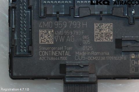 Audi A5 17- Styrenhet Dörr