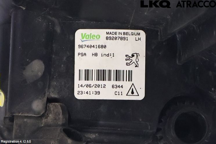 Peugeot 308 08-13 Dimljus-Varselljus Fram