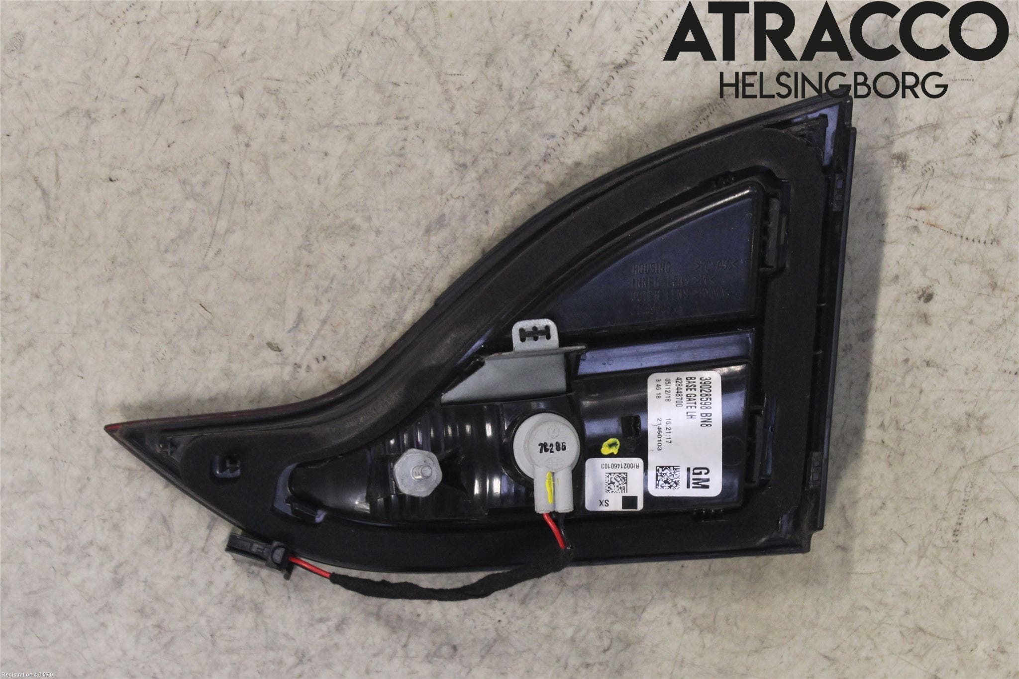 Opel ZAFIRA C 12-19 Bakljus Lucka Vä